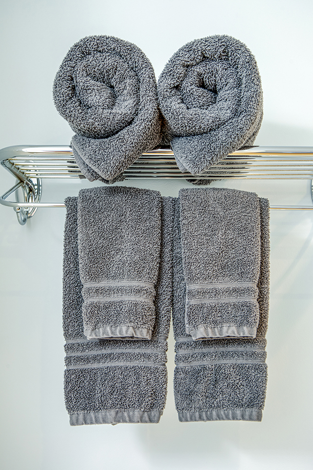 100% cotton spa towels and robes in each room at Craigleith Manor Boutique Bed and Breakfast